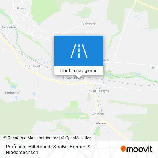 Professor-Hillebrandt-Straße Karte