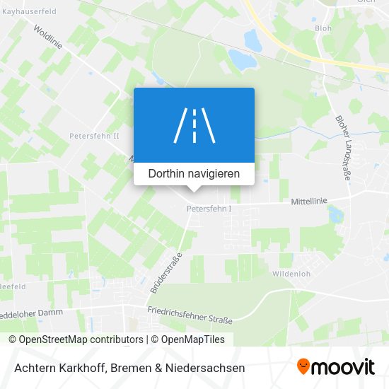 Achtern Karkhoff Karte