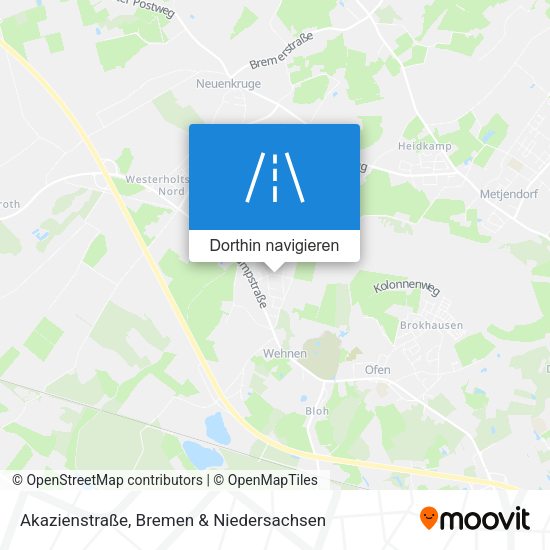 Akazienstraße Karte