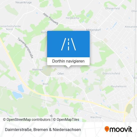 Daimlerstraße Karte