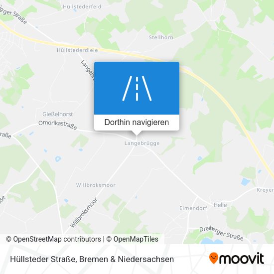 Hüllsteder Straße Karte