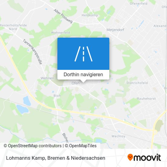 Lohmanns Kamp Karte