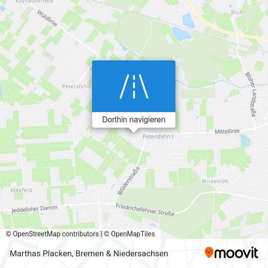 Marthas Placken Karte