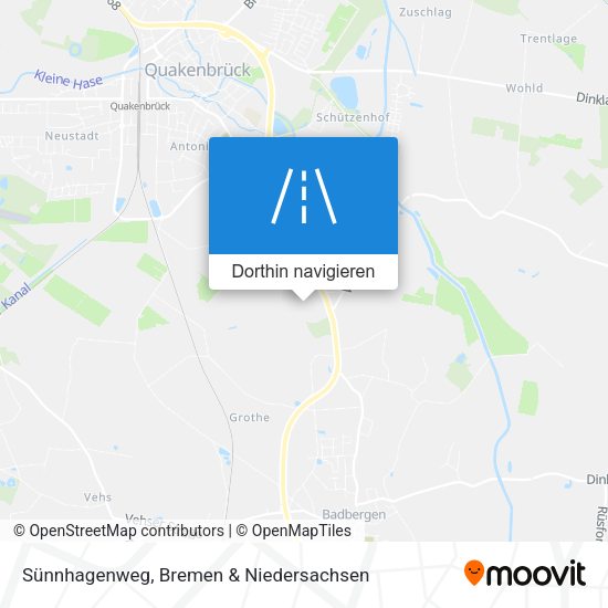 Sünnhagenweg Karte