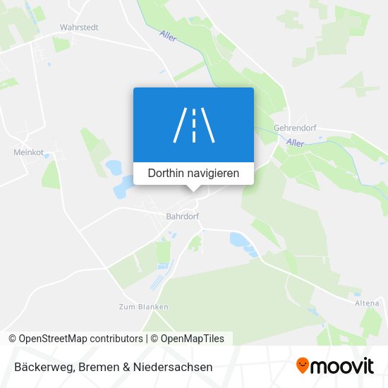 Bäckerweg Karte