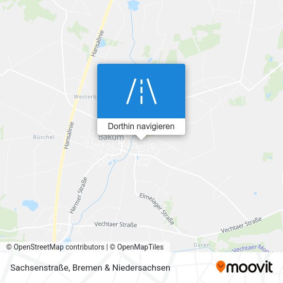 Sachsenstraße Karte