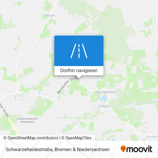 Schwarzeheidestraße Karte