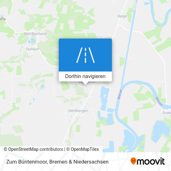 Zum Büntenmoor Karte