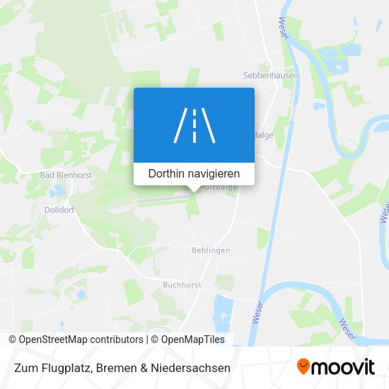 Zum Flugplatz Karte