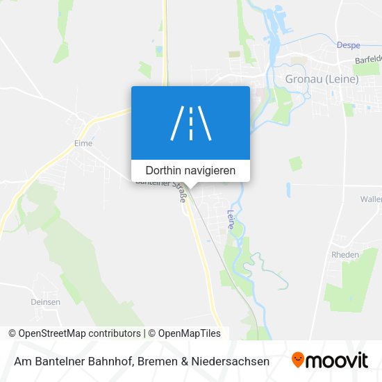 Am Bantelner Bahnhof Karte