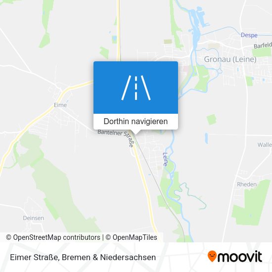 Eimer Straße Karte