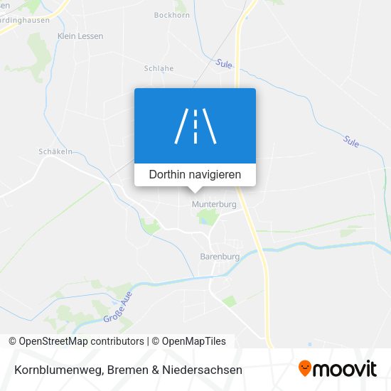 Kornblumenweg Karte