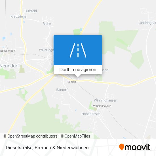 Dieselstraße Karte