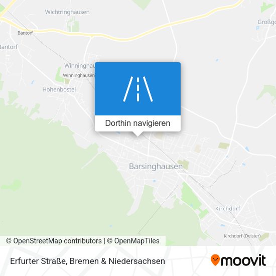 Erfurter Straße Karte