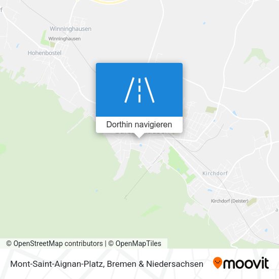 Mont-Saint-Aignan-Platz Karte