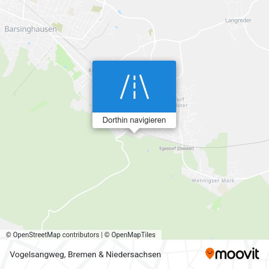 Vogelsangweg Karte