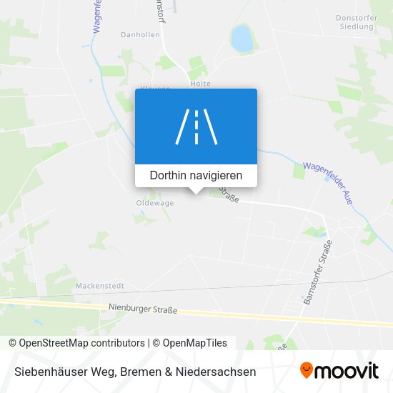 Siebenhäuser Weg Karte
