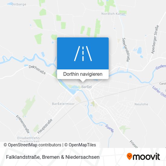 Falklandstraße Karte
