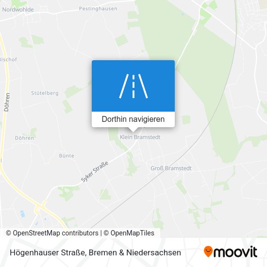 Högenhauser Straße Karte