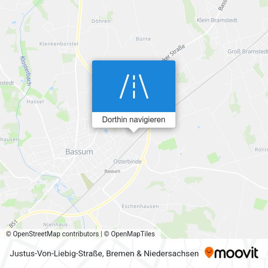 Justus-Von-Liebig-Straße Karte