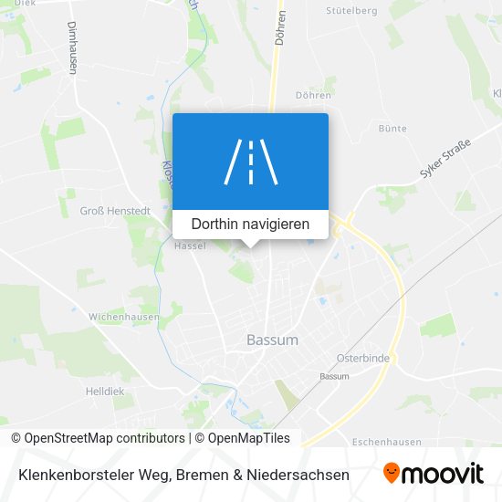 Klenkenborsteler Weg Karte