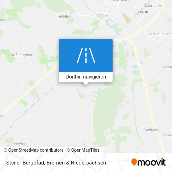 Steiler Bergpfad Karte