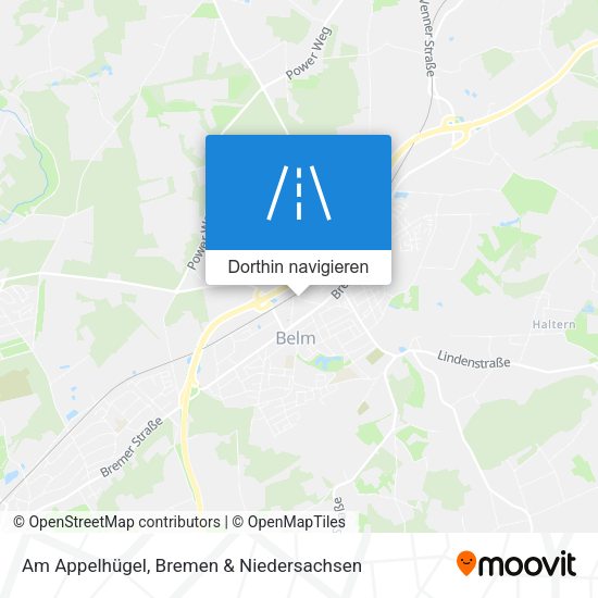 Am Appelhügel Karte