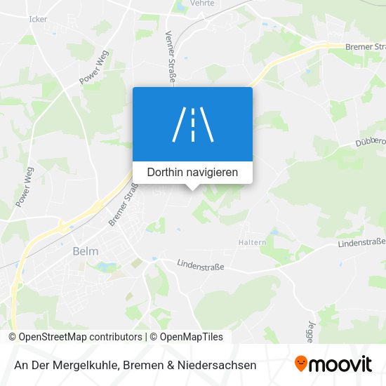 An Der Mergelkuhle Karte