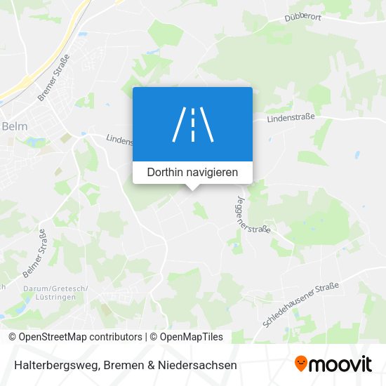 Halterbergsweg Karte