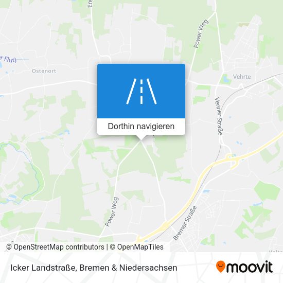 Icker Landstraße Karte