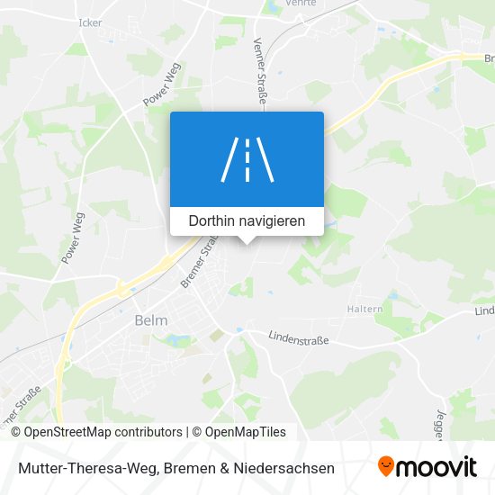 Mutter-Theresa-Weg Karte