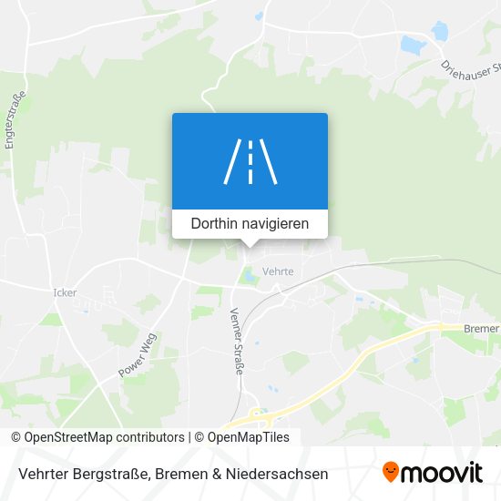 Vehrter Bergstraße Karte