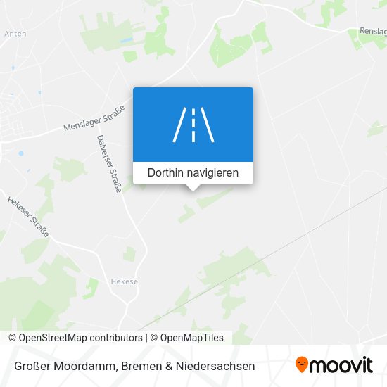 Großer Moordamm Karte