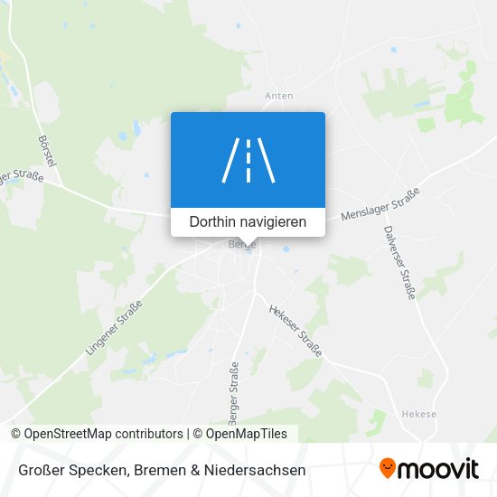 Großer Specken Karte