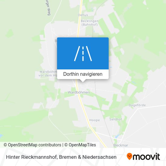 Hinter Rieckmannshof Karte