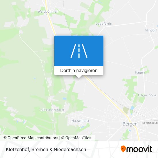 Klötzenhof Karte