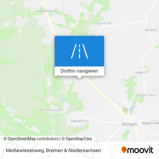 Meißewiesenweg Karte