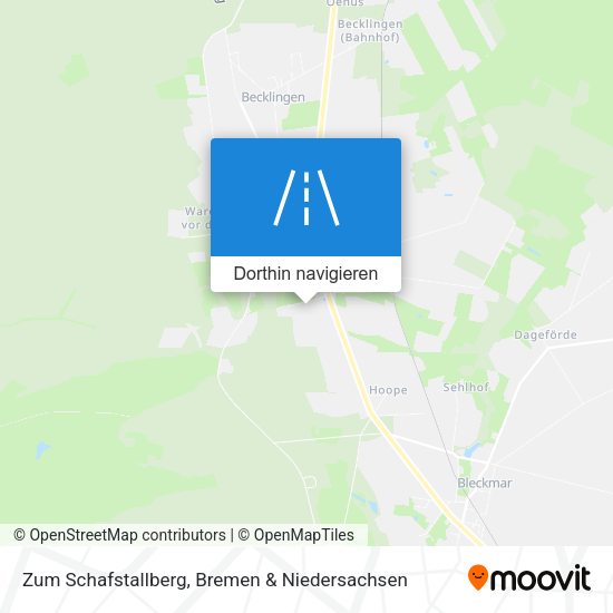 Zum Schafstallberg Karte