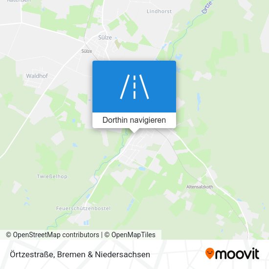 Örtzestraße Karte