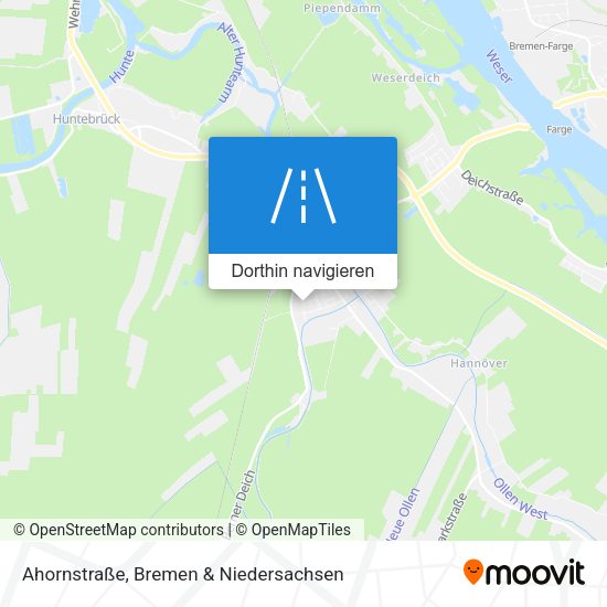 Ahornstraße Karte