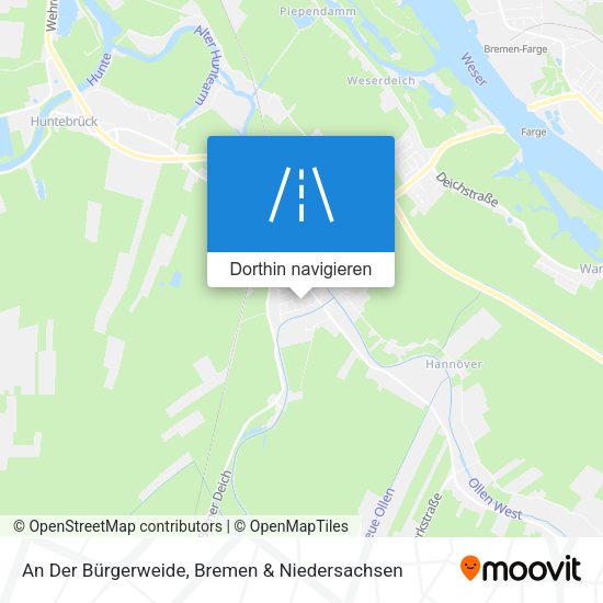 An Der Bürgerweide Karte