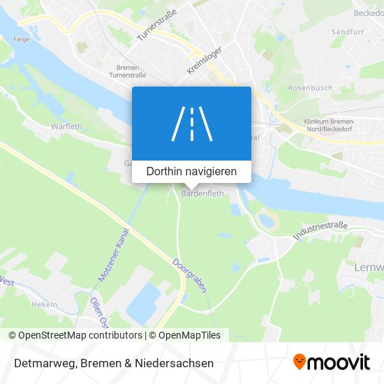 Detmarweg Karte