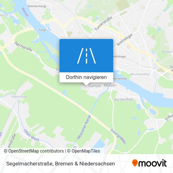 Segelmacherstraße Karte
