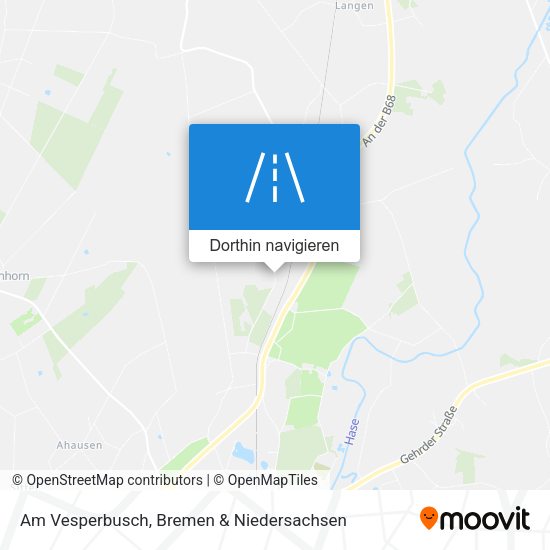 Am Vesperbusch Karte