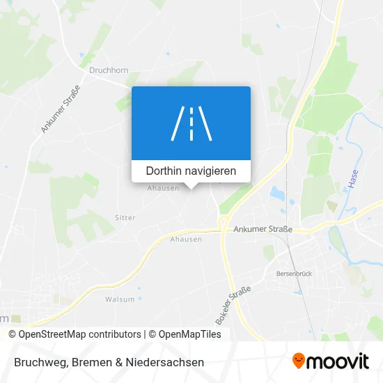 Wie komme ich nach Bruchweg, Bersenbrück mit Bus oder Bahn?