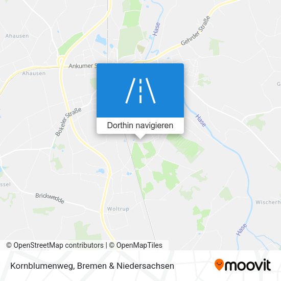 Kornblumenweg Karte