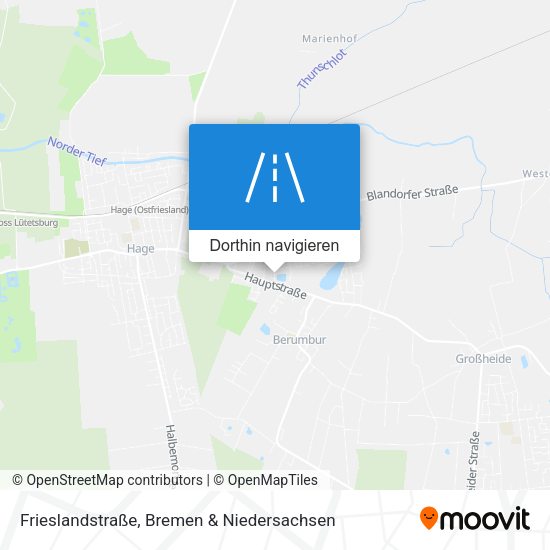 Frieslandstraße Karte