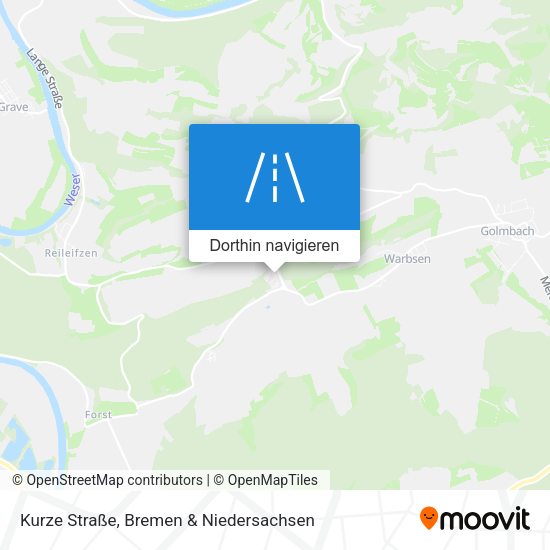 Kurze Straße Karte