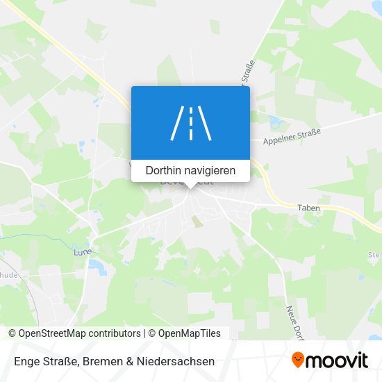 Enge Straße Karte