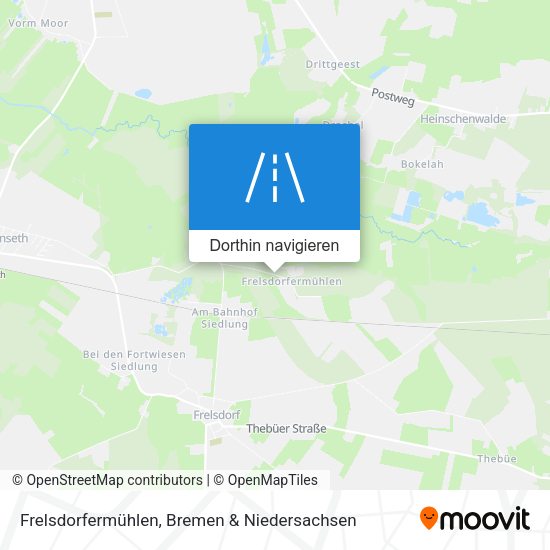 Frelsdorfermühlen Karte